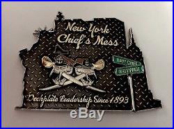 New York Yankees Mets Jets Giants Knicks Bills Challenge Coin Navy Cpo Mess Nypd