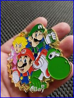 Nintendo Super Mario Challenge Coin Navy CPO, RARE Metal Collectible Medal MP10