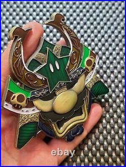 Nintendo US NAVY Super Mario Ronin challenge coin medal Bowser/Luigi Rare Promo