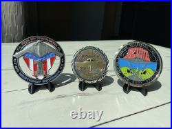 Northrop Grumman B-21 Raider Bomber 3-piece Challenge Coin Set Northrop Grumman B-21 Raider Bomber 3-piece Challenge Coin Set