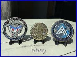 Northrop Grumman B-21 Raider Bomber 3-piece Challenge Coin Set Northrop Grumman B-21 Raider Bomber 3-piece Challenge Coin Set