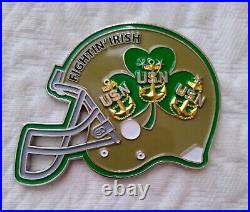 Notre Dame Football Helmet CPO Navy Chiefs Coin! Very Rare