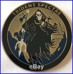 Numbered 2017 Trident Spectre Special Ops/Navy Seal/CIA/NSA/FBI/DIA/NGA/NRO Coin