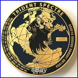 Numbered 2018 Trident Spectre Special Ops/Navy Seal/CIA/NSA/FBI/DIA/NGA/NRO Coin