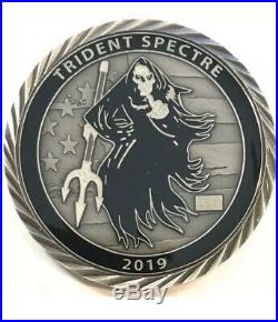 Numbered 2019 Trident Spectre Special Ops/Navy Seal/CIA/NSA/FBI/DIA/NGA/NRO Coin