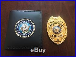 OBSOLETE U. S. Navy Master At Arms Security Forces Military Police Badge w CASE