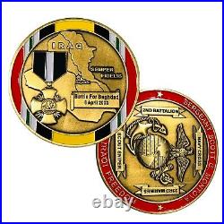 OPERATION IRAQI FREEDOM 23rd MARINES MEDAL OF HONOR NAVY CROSS CHALLENGE COIN