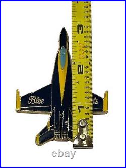 Official Blue Angels Challenge Coin Plane Shaped US Navy FL Men in Black USA Air