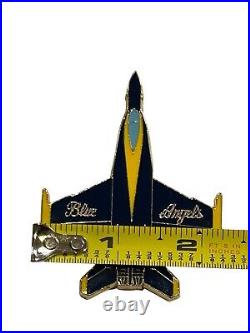 Official Blue Angels Challenge Coin Plane Shaped US Navy FL Men in Black USA Air