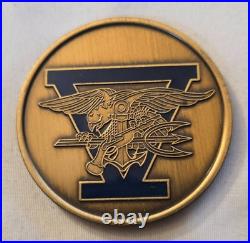 Older US Navy SEAL Team Five ST-5 Naval Special Warfare NSW Challenge Coin
