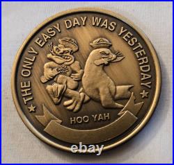 Older US Navy SEAL Team Five ST-5 Naval Special Warfare NSW Challenge Coin