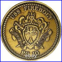 Original USS Firebolt (PC10) Navy Special Warfare Challenge Coin
