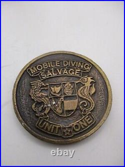Original US Navy Mobile Diving Salvage Unit One Challenge Coin / 1