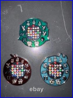 Pokémon 3 Starter Evolution Navy Challenge Coins