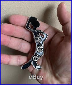 Popeye Sailor Cartoon Olive Oyl Oil Military Navy CPO Chief Mess Challenge Coin