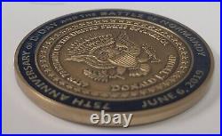 Potus 45 Donald Trump 75th Anniversary D-day Operation Overlord Coin & Pin