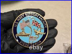 RARE 2 British Indian Ocean Territory Navy Support Diego Garcia Challenge Coin