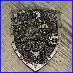 RARE 3 USN Navy Chiefs Mess CPO Challenge Coin Special Boat Team 12 (SBT 12)