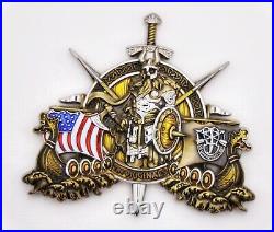 RARE Army Special Force Ranger Airborne VIKING Challenge Coin