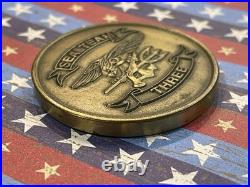 RARE Authentic OEF OIF US Navy SEAL Team Three 3 Task Unit 2 TU-2 Challenge Coin