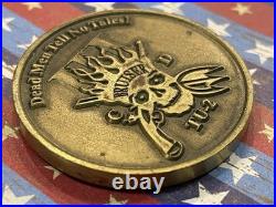 RARE Authentic OEF OIF US Navy SEAL Team Three 3 Task Unit 2 TU-2 Challenge Coin