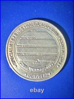 RARE Authentic #'d U. S. Navy Seal Teams Challenge Member Coin NAVSPECWARGRU