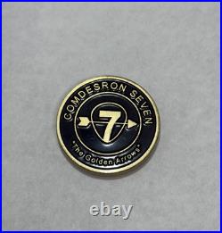 RARE CHALLENGE COIN Commander Destroyer Squadron 7 GOLDEN ARROWS