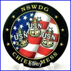 RARE DEVGRU NSWDG Chief's Mess Poker Chip. USN Navy NSW Chief Challenge Coin