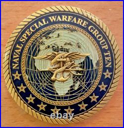 RARE! Naval Special Warfare Group Ten SEAL Coin, Special Operations