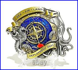 RARE Naval Special Warfare SEAL Team 10 Deployment 2021 Navy Challenge Coin