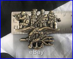 RARE Navy Seal Team 6 DEVGRU Naval Special Warefare POW MIA Challenge Coin