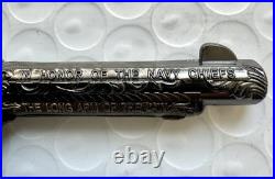 RARE USN Navy CHIEF Colt Revolver Challenge Coin CPO Mess NSW SEAL