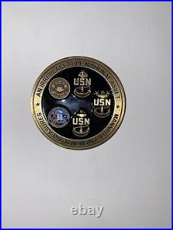 RARE USS Jimmy Carter UR&D Chiefs Quarters Challenge Coin