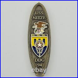 RARE USS Nitze DDG-94 Elongated Challenge Coin Arleigh Burke Navy 3
