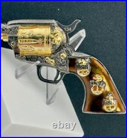 RARE US Navy Chiefs Revolver Style Challenge Coin Engraved Barrel & Numbered