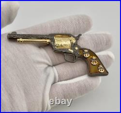 RARE US Navy Chiefs Revolver Style Challenge Coin Engraved Barrel & Numbered