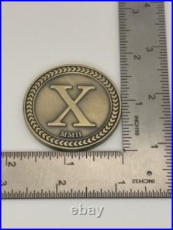 RARE US Navy SEAL Team 10 X DEVGRU NSW ST10 Afghan Deployment OEF Bronze Coin