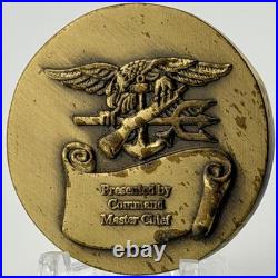 RARE US Navy SEAL Team 2 Command Master Chief Presentation Challenge Coin NSW