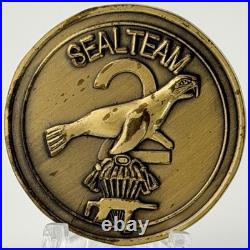 RARE US Navy SEAL Team 2 Command Master Chief Presentation Challenge Coin NSW