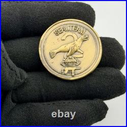 RARE US Navy SEAL Team 2 Command Master Chief Presentation Challenge Coin NSW