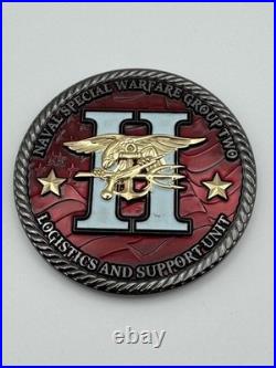 RARE US Navy SEAL Team DEVGRU NSW Group 2 Logistics and Support Unit Coin