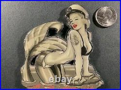 RARE US Navy challenge coin pinup Marilyn Monroe
