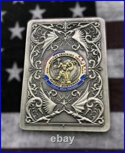 Rare 3.5 Navy USN Chief CPO Pride Challenge Coin King O DIAMONDS ATGPACNORWEST