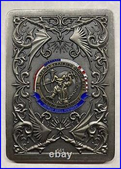 Rare 3.5 US Navy CPO Pride Challenge Coin ATG PACNORWEST King of hearts Card