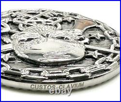 Rare 3 DEVGRU Logistics Keeper of the Keys. USN Navy NSW Chief Challenge Coin