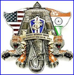 Rare 5 U. S. Embassy New Delhi MSG Marine Security Group Det Challenge Coin