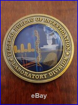 Rare FBI Laboratory Challenge Coin, DEA, USSS, CIA, USMS, Army, Navy, Air Force