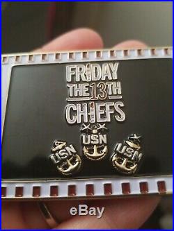 Rare-Friday The 13th-Jason Dollar-Navy Chief/CPO Challenge Coin