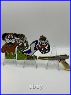 Rare NES Duck Hunt CPO/SCPO/MCPO USN Challenge Coin Set Rare NES Duck Hunt CPO/SCPO/MCPO USN Challenge Coin Set