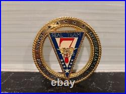 Rare Naval SEAL Team 7 Serial Numbered Navy Challenge Coin